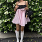Patchwork Mesh Dress Women Ruffles Low-Neck Sleeveless Sweet Summer New Trend Beach Party Vacation Chic Mini Bodycon