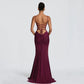 Spaghetti Strap Backless Fishtail Maxi Dresses 2026 Woman Elegant Evening Gown Party Birthday Dress