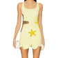 Sparkling Sequined Strap Women's Knit Mini Dress Elegant Shiny Sleeveless Bodycon Holiday Dresses Beach Party Vestido
