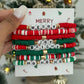 Exquisite Cute Christmas Series Stacking Bracelet Women Trendy Creative Soft Ceramic Acrylic CCB Bracelets Party Jewelry