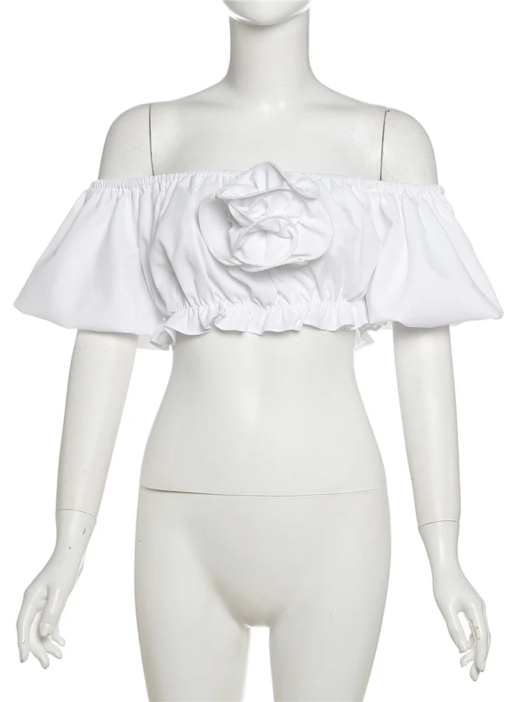 Sexy Puffy Tank Tops Women Y2K Summer Trend Elastic Applique Patchwork Solid Midnight Coquettish Party Clubwear Vest