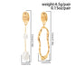 Elegant Imitation Pearl Drop Earrings for Women Retro Irregular Square Metal Pierced Dangle Earrings Wedding Jewelry