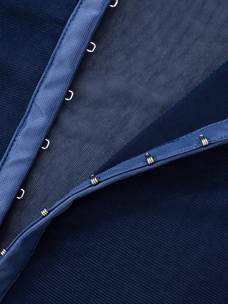 Sexy Coquette Bodysuit Women Mesh Hipster Basic Sleeveless Single-Breasted Stretch Clubwear Midnight Tight Body Tops