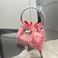 Rhinestones Evening clutch Bag Purses and handbag luxury Designer shoulder bag Shiny Crystal Clutch purse bucket bag