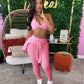 Casual Sporty 3 Piece Set Women Sexy Solid Halter Bar+Trend Zipper Long Sleeve Jacket+Skinny Sweatpants Workout Suit