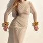 Mesh Ruched Sexy Maxi Dress For Women Fashion Zipper Patchwork See Through Long Sleeve Elegant Club Party Long Dress