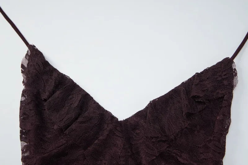 Lace Halter Ruffle Mini Dress Sexy Vacation Outfits Going Out Dresses for Woman Summer Clothes 2026