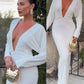 Deep V-Neck Maxi Dress Women Y2K Elastic Long Sleeve Elegant Ruched Stretchy Skinny Cocktail Birthday Party Vestidos