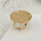 20 Styles Boho Unique Gold Color Petal Flower Rings for Women Punk Geometric Adjustable Rings Couple New Year Jewelry