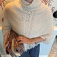 Women High Turtleneck Knitted Poncho Hollow Out Lace Tassel Fringe Cape Vintage Loose Knit Shawl Fall Winter Cover Up