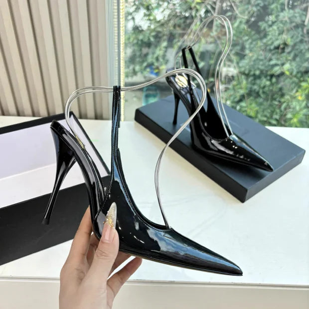 European and American Spring/Summer New Pointed Stiletto Sandals Fashionable and Sexy Party Wedding Women's High Heel Sandals