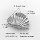 Metal Irregular Texture Shell Shape Hair Claw Clips for Women Girls Hairclip Ponytail Hair Pins Fashion Jewelry Hair Accessories
