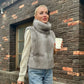 Woman Vests Luxury Faux Fur Warm Fluffy Turtleneck Buckle-down Sleeveless Top Coat Jacket Winter Clothes