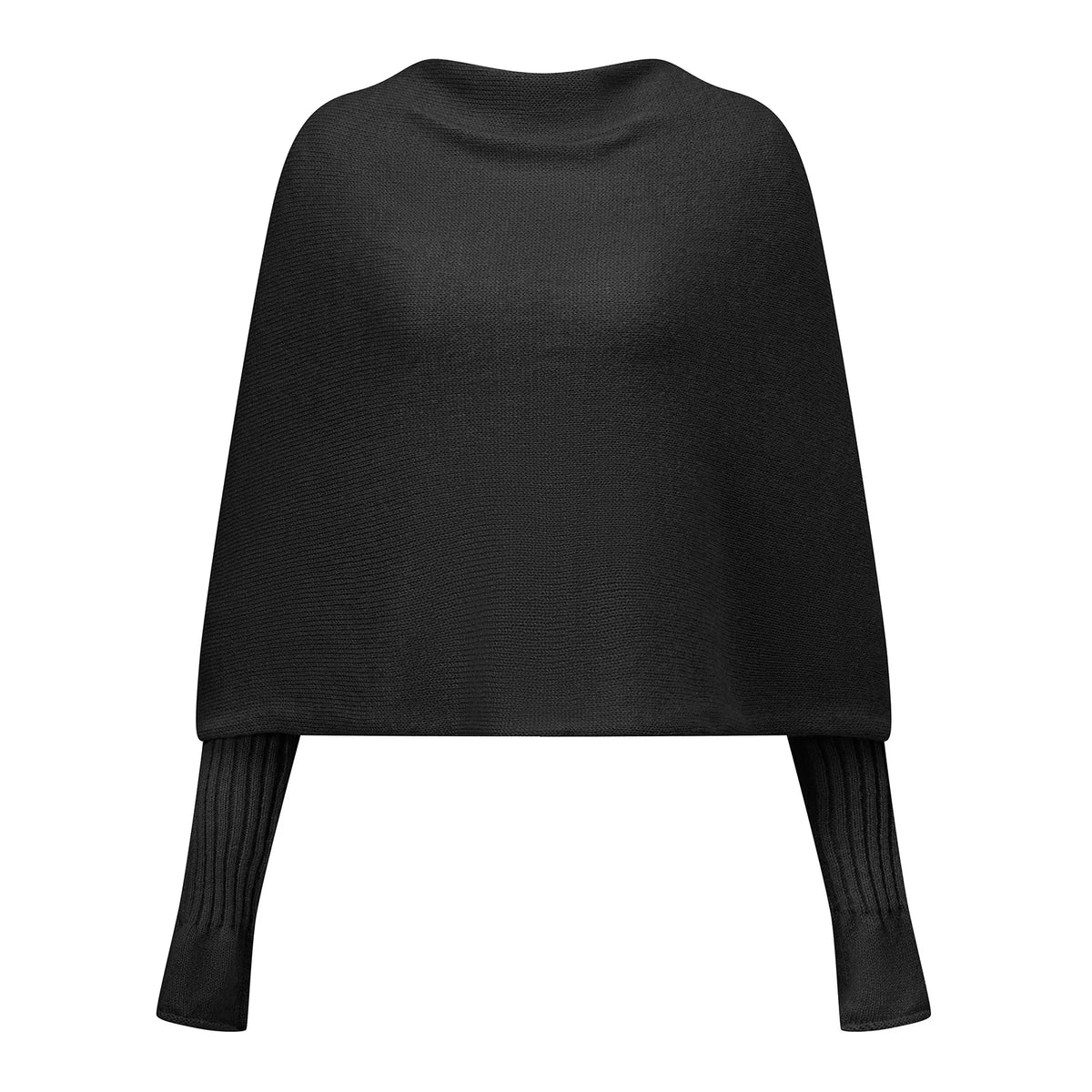 Women Loose Mohair Knitted Sweater Draped Off Shoulder Flare Sleeve Sheer Knit Jumper Cross Wrap Back Winter Pullover