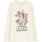 Women's Vintage Contrast Raglan T-Shirt with Cute Graphic Print, Retro Long Sleeve Casual Top for Daily Wear