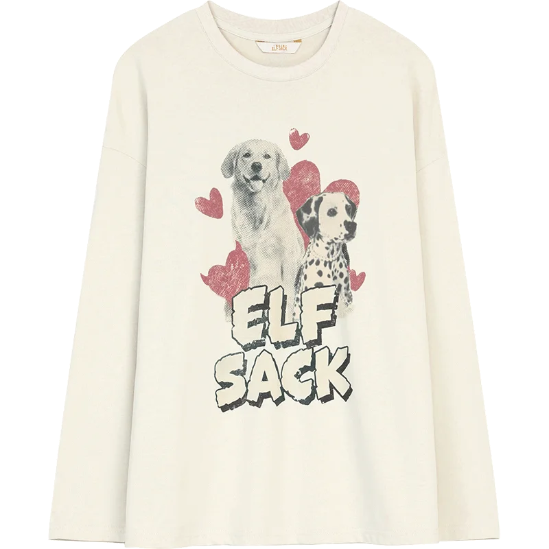 Women's Vintage Contrast Raglan T-Shirt with Cute Graphic Print, Retro Long Sleeve Casual Top for Daily Wear