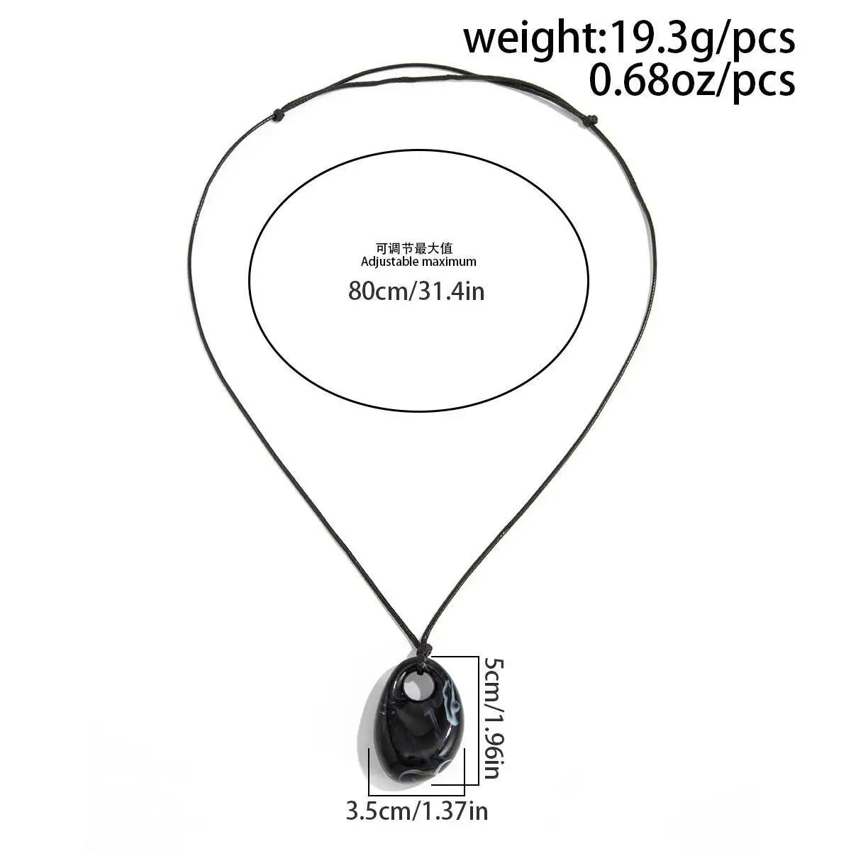 Korean Simple Irregular Red Resin Pendant Necklace for Women Fashion Exquisite Sweater Chain Daily Wear Jewelry Gifts