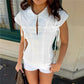French Minimalist Lapel Ruffle Sleeveless Blouse Side Tie String Waist Cinch Back Tie Slim Fitted Shirt Office Daily Top