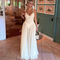 Elegant Mesh Deep V Sleeveless Backless Maxi Dress Sexy Summer Wedding Guest Party Dresses Woman 2025