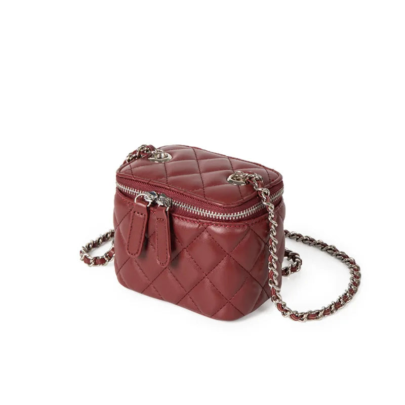 Mini Denim Crossbody Bags for Women 2026 Lingge Chains Shoulder Bag Fashion Brands Box Bag Lipstick Coins Purses and Handbags