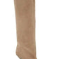 Women's Fish Mouth Thick High Heels Knee Length Cool Boots Slant Heel Fashion Show Large Size Spring/Summer Women's Boots