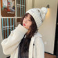 Casual Fair Isle Style Sheep Pattern Pom Pom Knit Beanie For Women