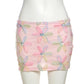 Colorful Flowers Skirts Women Sequins Patchwork Mesh Summer Trend Sweet Street Party Casual Holiday Chic Mini Bottoms