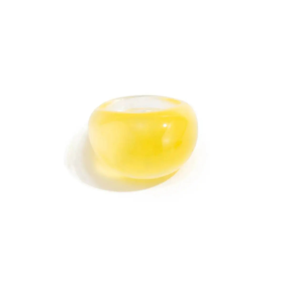 Y2K Bohemian Thick Resin Wide Finger Rings for Women 2026 New Fashion Simple Smooth Charm Ring Party Banquet Jewelry Gift