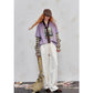 Y2K Long Sleeve Top Women Romantic Loose Round Neck Long Sleeve T-Shirt Fake Two-Piece Ruffle Sleeve Cute Print Top