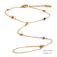 Trendy Stainless Steel Zircon Beads Back of Hand Chain Finger Bracelet Fashion Chic Sexy Jewelry Waterproof Wholesale Gift