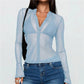 Sheer Button Down Shirts for Women See Through Mesh Long Sleeve Button Up Blouse Shirt Sexy Going Out Tops Streetwear
