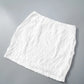Sexy 2 Piece Mesh White Lace Up Backless Crop Top Mini Skirt Matching Sets Women Summer Vacation Outfits
