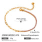 Zircon Star Metal Chain Bracelet Bangle Gold Plated Stainless Steel Watproof Summer Trendy Wrist Jewelry For Women
