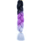24 Inch Jumbo Box Braids Extensions Synthetic Braiding Hair DIY Hair Braids For Children Pink Purple Yellow Gray