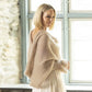 Knitted Shrug Cross Backless Sweater Casual Long Sleeve Off The Shoulder Top for Woman Clothing
