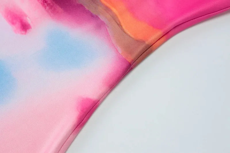 Flower Print Party Dresses for Wedding Guest Elegant Strapless Backless Long Maxi Dress Woman Clothing