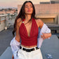 Hardwear Detail Halter Tops for Woman Sexy Summer Clothes 2026 Going Out Backless Crop Top