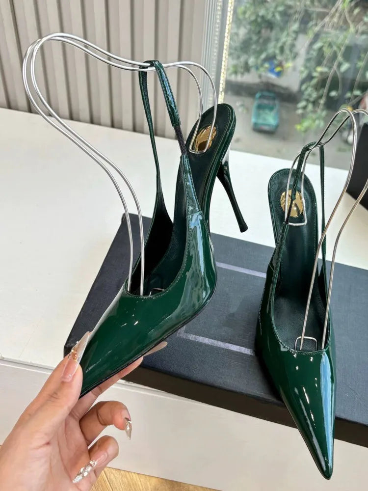 European and American Spring/Summer New Pointed Stiletto Sandals Fashionable and Sexy Party Wedding Women's High Heel Sandals