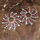 New Fashion Women Shiny Rhinestone Sunshine Styles Dangle Earrings Jewelry Boutique Evening Dress Statement Earrings Accessories