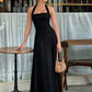 White Halter Backless Sexy Maxi Dress Women Elegant Square Collar Sleeveless Bodycon Club Party Long Dresses Female