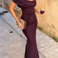 Women Halter Off Shoulder Mesh Maxi Dress Draped Ruched Bodycon Long Dress Elegant Evening Party Wedding Guest Dress