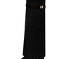 Autumn and Winter New Pointed Metal Buckle Knee High Women's Boots, Thick High-heeled Pants Boots, Fashionable Mid Leg Boots