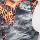 Colorful Print 2 Piece Set Women Casual O-Neck Tank Tops+Skinny Shorts Matching Hottie Sexy Sporty Activity Tracksuit