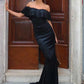 Strapless Ruffle Sexy Maxi Dress Women Elegant Off-shoulder Backless Ruched Waist Bodycon Cocktail Evening Party Dress