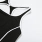 Sporty Women Jumpsuits Fitness Casual Summer O-neck Sleeveless Backless Skinny Overalls Female Active Workou Overall