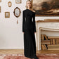 Off The Shoulder Long Sleeve Dresses Elegant Black Maxi Dress Fall Clothes Woman 2025