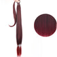 Ponytail Extensions Synthetic Boxing Braids Wrap Around Chignon Tail With Rubber Band Hair Ring 34 "DIY Brown Ombre Braid