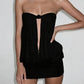 Sexy Hollow Dress Women Fashion Classic knot Patchwork Sleeveless Sexy Hottie Vacation Party Street Peach Hip Bodycon