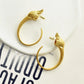 Vintage Metal Alloy With Rhinestone Big Eyes Dangle Earrings For Women Fashion Jewelry Exaggerated Lady Ears' Accessory