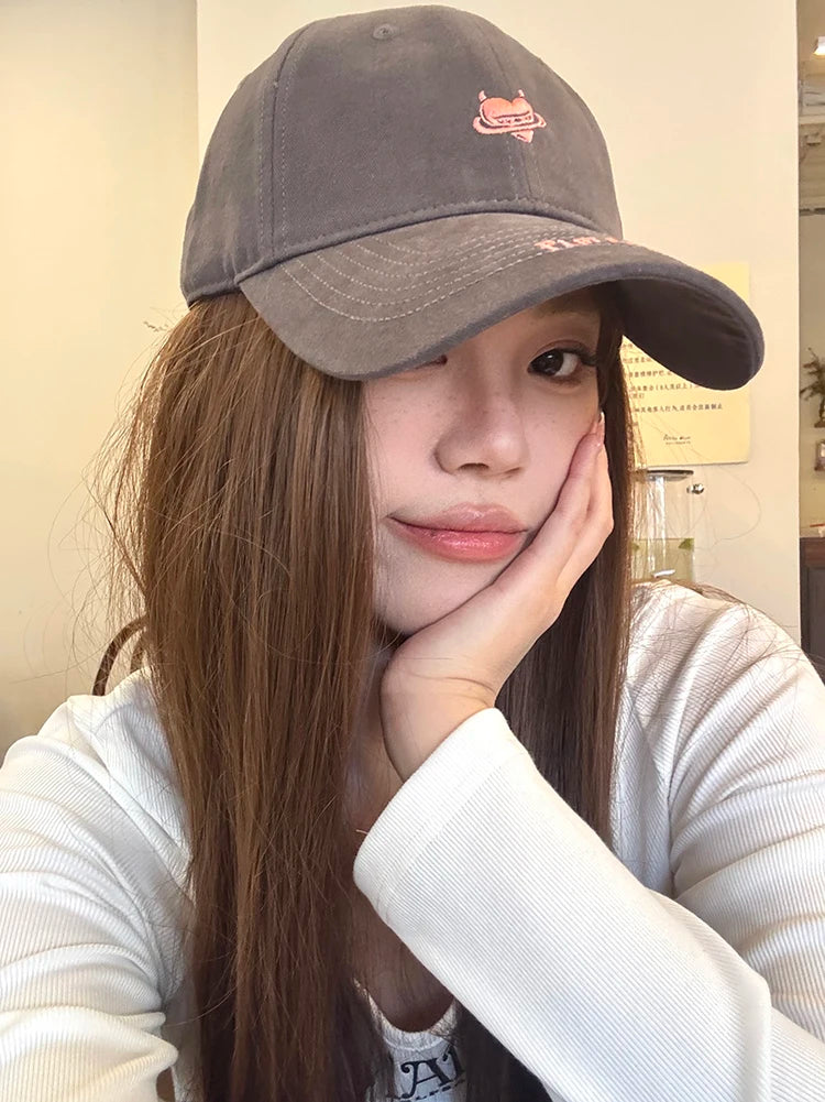 Streetwear Casual Baseball Cap with Unique Graphic Print and Lettering